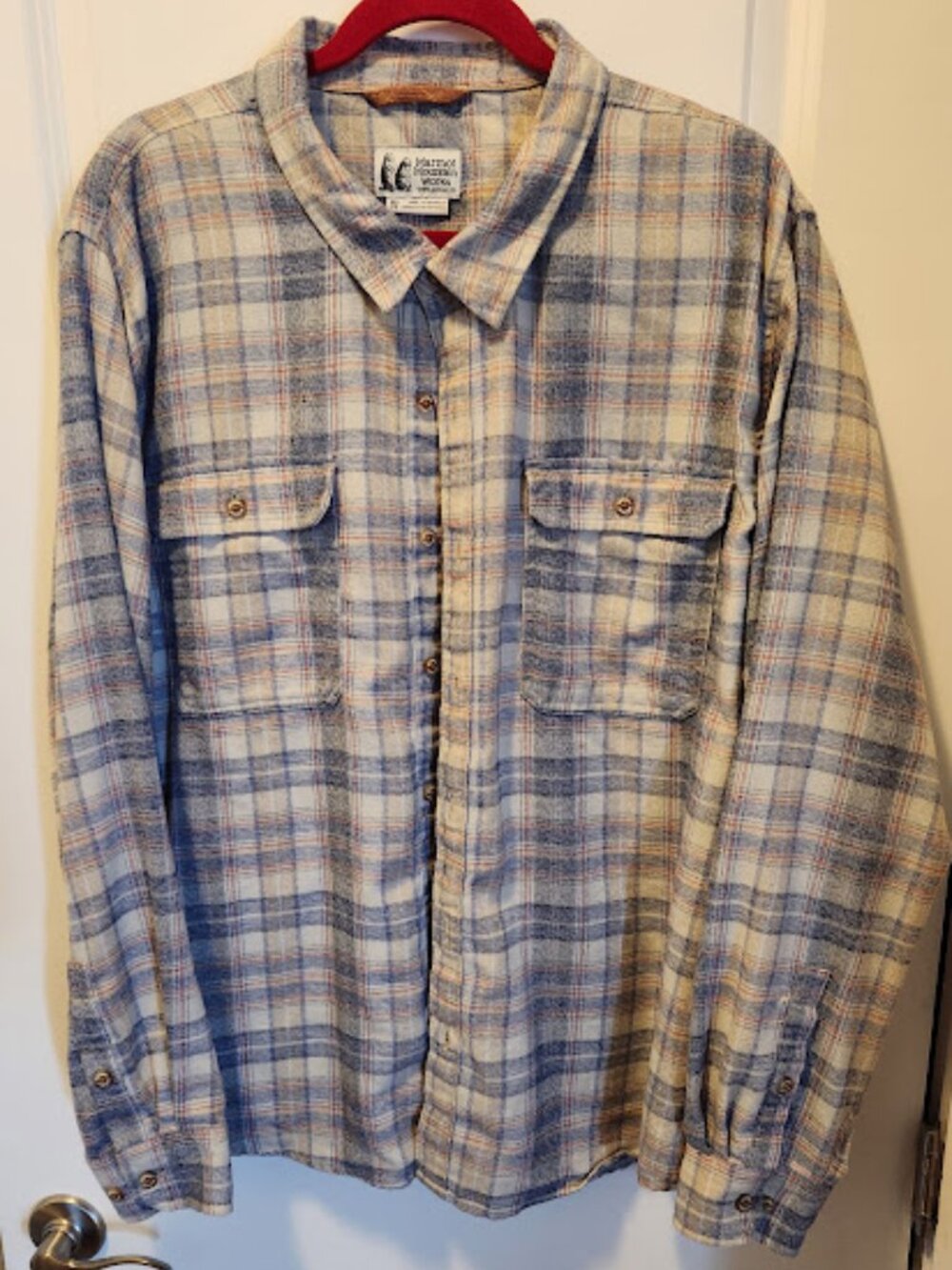 MARMOT Men's Lightweight Flannel Shirts (both shirts packaged together)